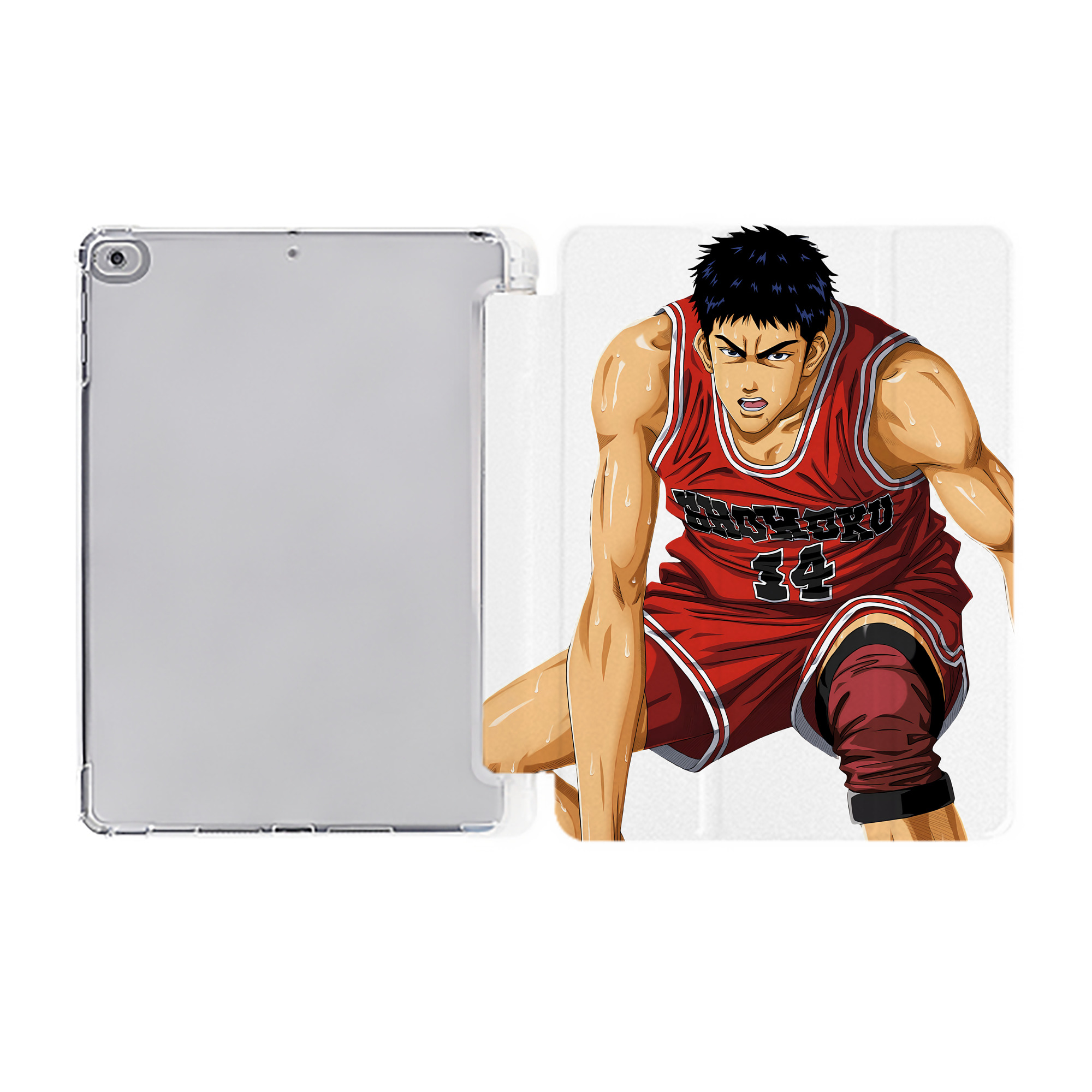 （画像用） SLAM DUNK／スラムダンク IPad ケース ペン収納付き 三つ折りスタンド PUレザー×シリコン 対応機種9.5/10.5/10.9インチ